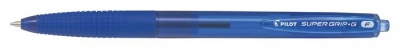 Golyóstoll, 0,22 mm, nyomógombos, PILOT "Super Grip G", kék