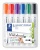 Táblamarker készlet, 2 mm, kúpos, STAEDTLER "Lumocolor® 351", 6 különböző szín